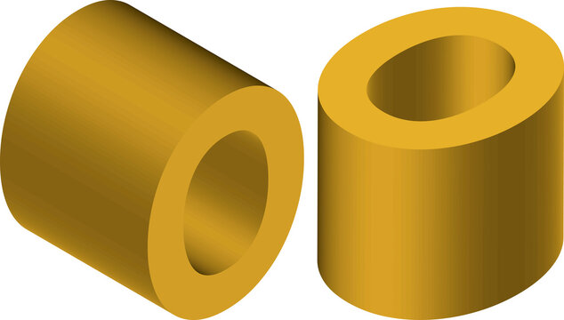Isometric letter O. Template for creating logos, emblems, monograms