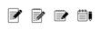 © avaicon - Note icons set. notepad sign and symbol