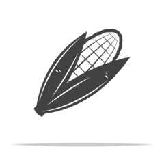 Wall Mural - corn maize icon transparent vector isolated