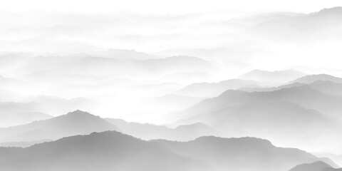 Wall Mural - mountains and clouds