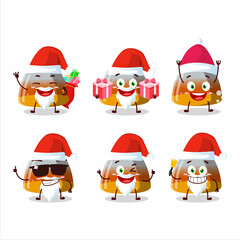 Wall Mural - Santa Claus emoticons with gummy corn cartoon character