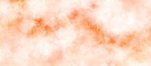 Abstract Orange Watercolor Background.