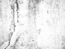 Cracked Old Concrete Black And White Wall Gray Texture Closeup Grey Background