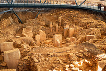 GobekliTepe In Sanliurfa, Turkey. The Ancient Site Of Gobekli Tepe Is The Oldest Temple Of The World. UNESCO World Heritage Site.
