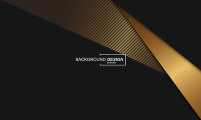 Abstract background black with golden luxury color