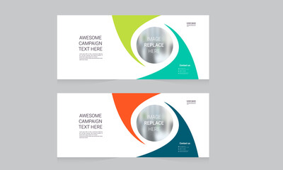 Wall Mural - Corporate Banner Layout Template Design