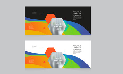 Wall Mural - Corporate Banner Layout Template Design