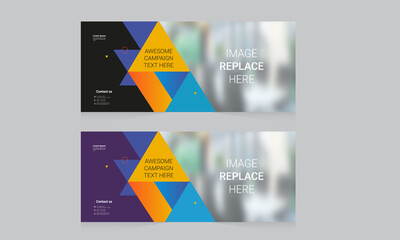Wall Mural - Corporate Banner Layout Template Design