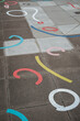 © nil - Funny color & shapes painted on the street