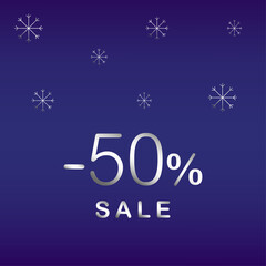 Wall Mural - Christmas sale banner template	