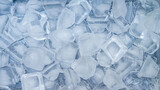 Fototapeta  - Close up ice cube background macro photography isolated on white background