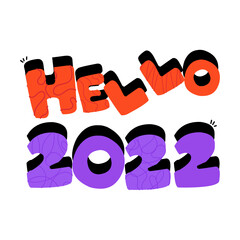 Canvas Print - Hello 2022