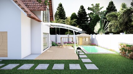 I will Do landscape design, backyard design, pool design, gardening