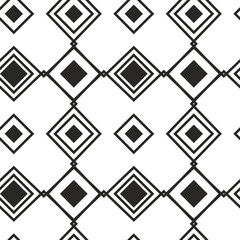 Poster - Design with alternating rhombuses running one inside the other and interconnected.