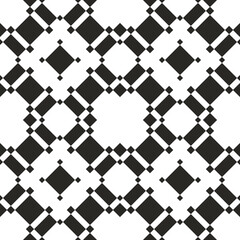 Poster - Mosaic black rhombuses in the diagonal. Vector with rhombuses on a white background.