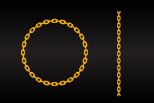 Gold Chain Vector