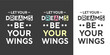 © bdvect1  - Let your dreams be your wings new best text effect creative typography t shirt design for print