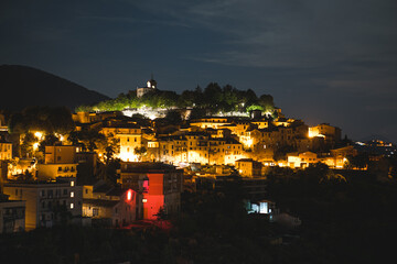 Old town Italy mountain monument