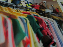 Close-up Shot Of Colorful Shirts On A Clothing Hanger