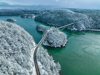 Wall Mural - Deception Pass Aerial