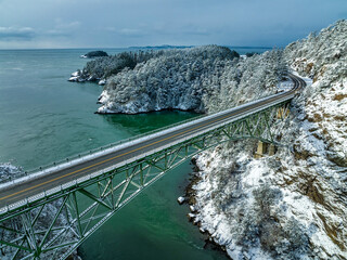 Wall Mural - Deception Pass Aerial