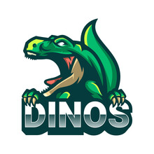 Illustration Vector Graphic Of Dinos, Good For Logo Design