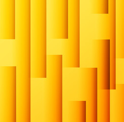 Poster - Abstract Golden and Yellow Glowing Gradient Square Shape Background Wallpaper. Modern backdrop design concept