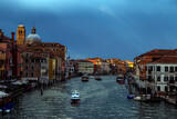 Fototapeta  - cityscape of Europe  ,beautiful landscape photography of Venice , old historical buildings and churches in Italy  
