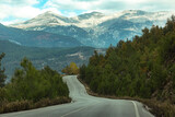 Fototapeta Góry - road in the mountains