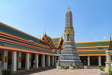 The Phra Rabiang Cloister At Buddhist Temple Wat Pho, Bangkok, Thailand.