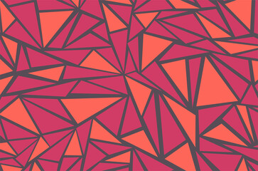 Poster - Simple geometric background with irregular triangle pattern