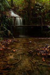 Poster - waterfall in autumn