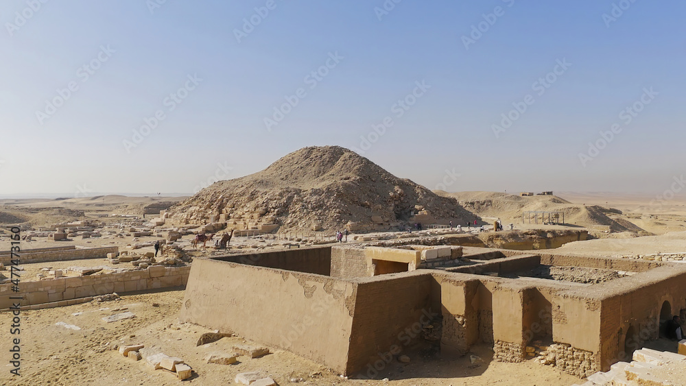 Djoser Step Pyramid Saqqara necropolis complex in Egypt Stock Photo ...