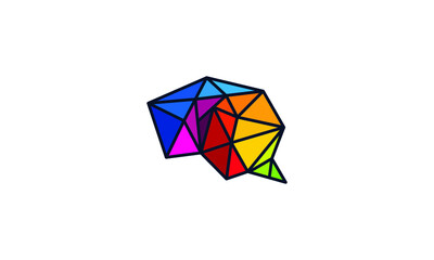 GEOMETRIC BRAIN LOGO