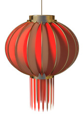 Wall Mural - 3D Red Chinese lantern