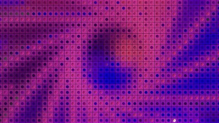 Poster - Abstract spiral radial pixelated background. Motion. Bright wind flow frozen in pink and blue colors.
