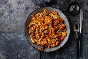 Sticker - Noodles with tomato sauce and meat