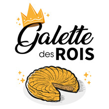 Galette Des Rois - Illustrations De Couronne Et Gateau Pour L'épiphanie