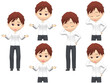 © Shaderoad - [Trouble A] Man shirts Medium hair front
