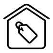 sell house line icon