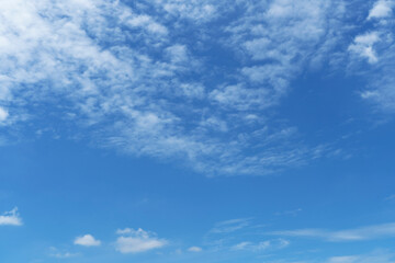 Wall Mural - View of dense, heavy, big clouds and blue sky