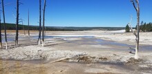 Salt And Mineral Deposits At Yellowstone National Park, Wyoming