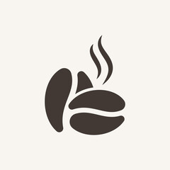 Wall Mural - Coffee Beans Logo Template vector icon design