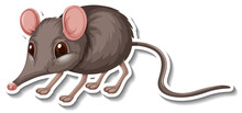 A Shrew Animal Cartoon Sticker