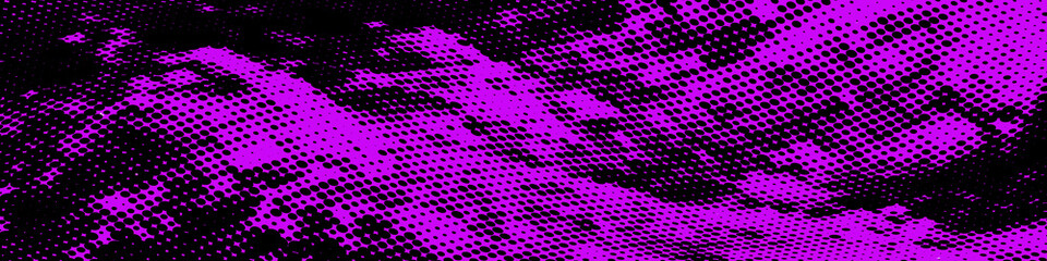 Wall Mural - Abstract monochrome purple black grunge halftone pattern	
