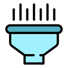 Poster - Marketing funnel icon. Outline marketing funnel vector icon color flat isolated