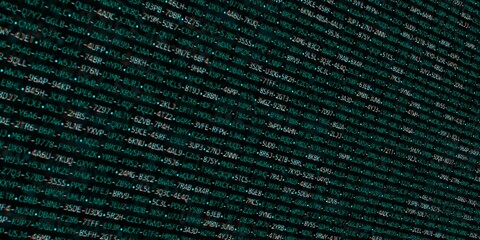 Computer script code. Programming screen of software developer. Program code background. Modern technology backdrop for advertisements.