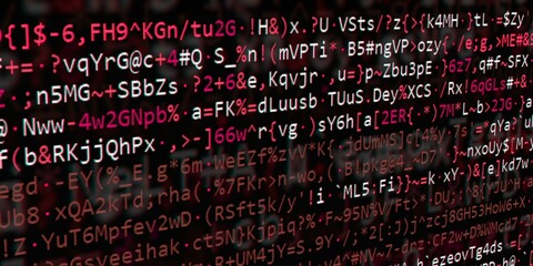 Computer script code. Programming screen of software developer. Program code background. Modern technology backdrop for advertisements.