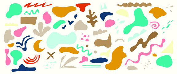 Poster - trendy shape abstract illustration in vector graphics. artistic artwork to create patterns or textur