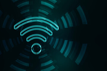 Poster - 2d illustration WiFi symbol sign